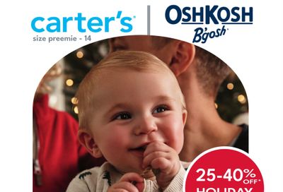 Carter's Oshkosh Flyer October 31 to November 20