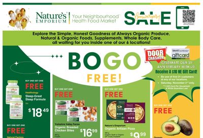 Nature's Emporium Bi-Weekly Flyer October 31 to November 13