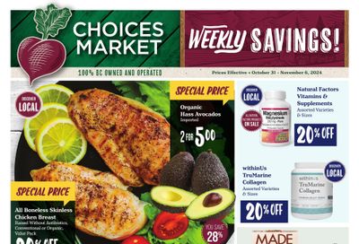 Choices Market Flyer October 31 to November 6