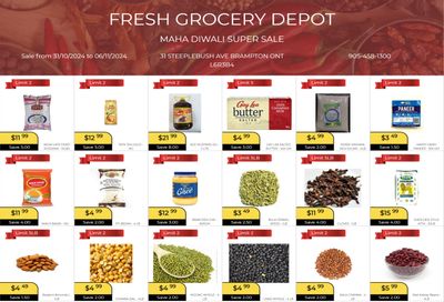 Fresh Grocery Depot Flyer October 31 to November 6