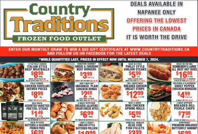 Country Traditions Flyer October 31 to November 7