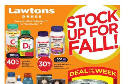 Lawtons Drugs Flyer November 1 to 7