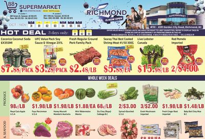 88 Supermarket Flyer October 31 to November 6