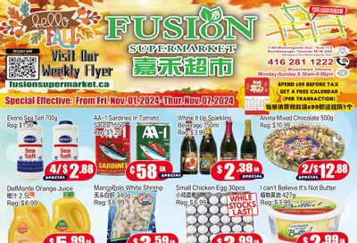 Fusion Supermarket Flyer November 1 to 7