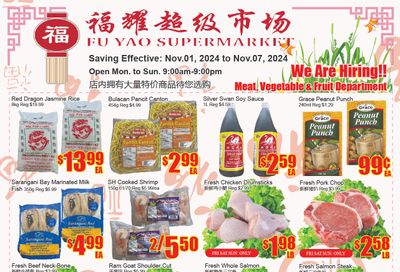 Fu Yao Supermarket Flyer November 1 to 7