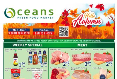 Oceans Fresh Food Market (West Dr., Brampton) Flyer November 1 to 7