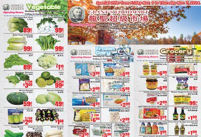 Grant's Food Mart Flyer November 1 to 7