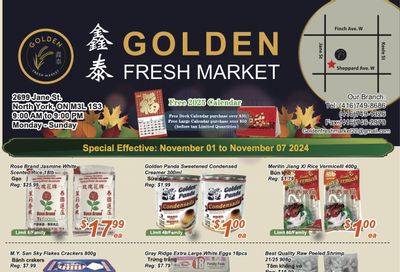 Golden Fresh Market Flyer November 1 to 7