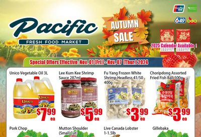 Pacific Fresh Food Market (North York) Flyer November 1 to 7