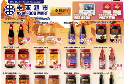 Asia Food Mart Flyer November 1 to 7