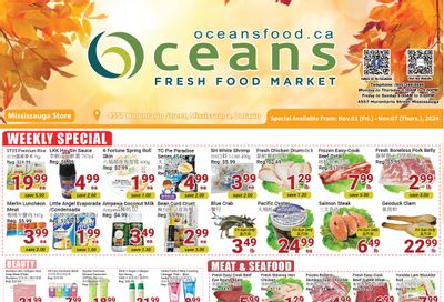 Oceans Fresh Food Market (Mississauga) Flyer November 1 to 7