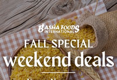 Basha Foods International Weekend Deals Flyer November 1 to 4