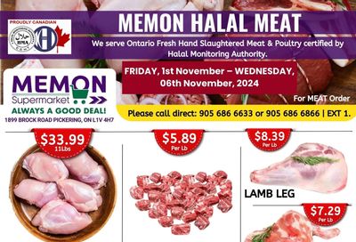 Memon Supermarket Flyer November 1 to 6