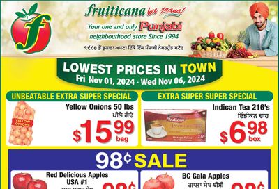 Fruiticana (Kelowna) Flyer November 1 to 6