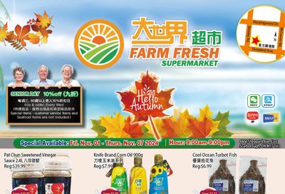 Farm Fresh Supermarket Flyer November 1 to 7