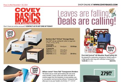 Covey Basics Flyer November 1 to 30