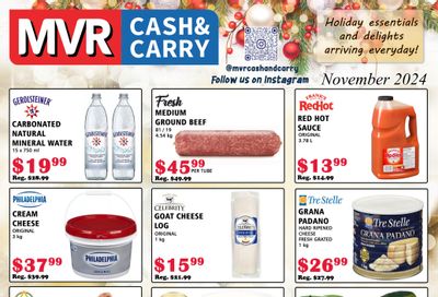 MVR Cash and Carry Flyer November 1 to 30