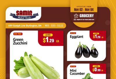 Samir Supermarket Flyer November 2 to 4