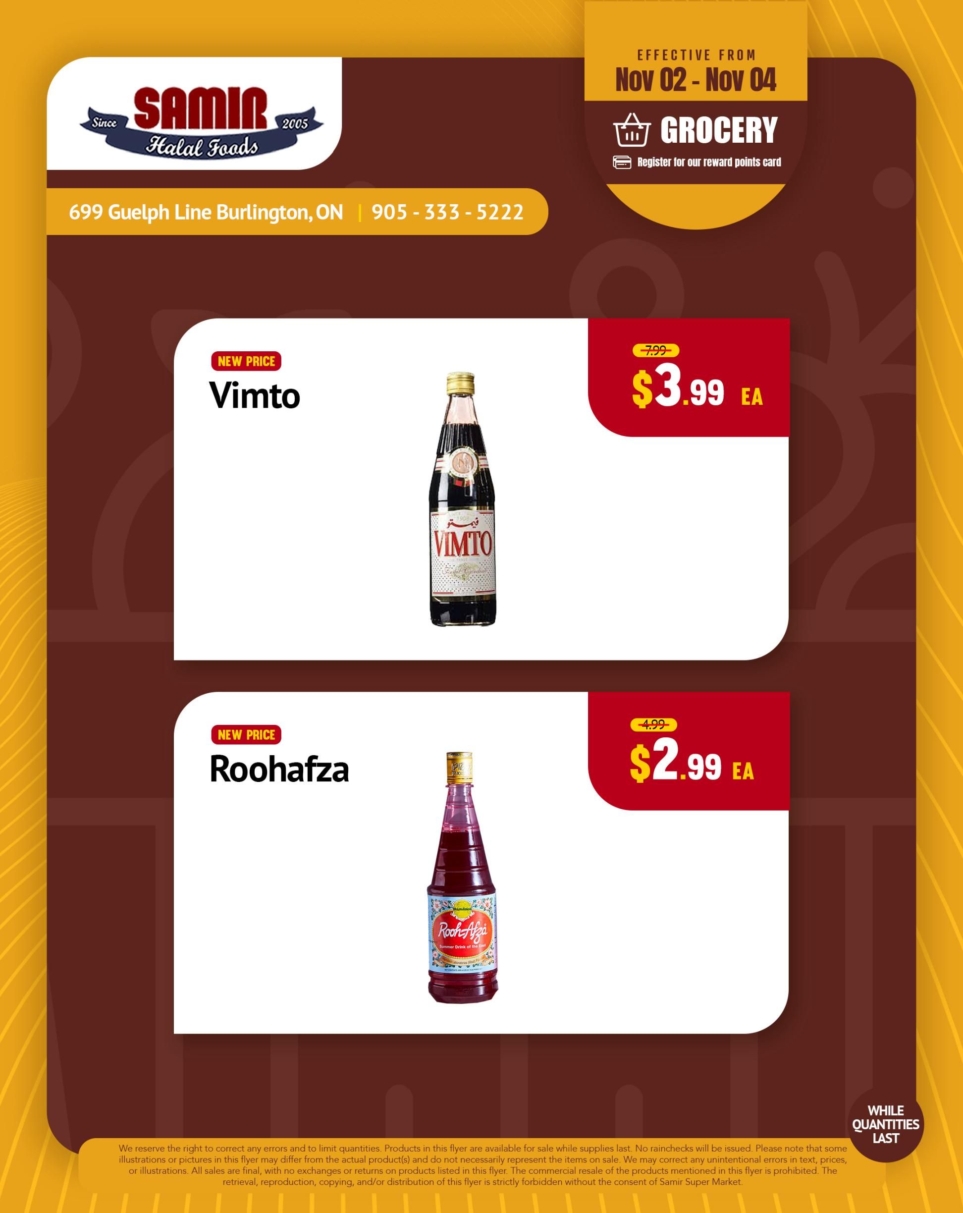 Samir Supermarket Flyer November 2 to 4