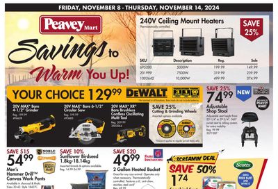 Peavey Mart Flyer November 8 to 14