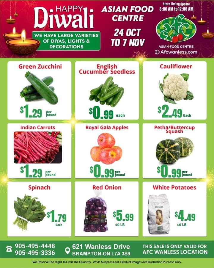 Asian Food Centre (Wanless Dr.) Flyer October 24 to November 7