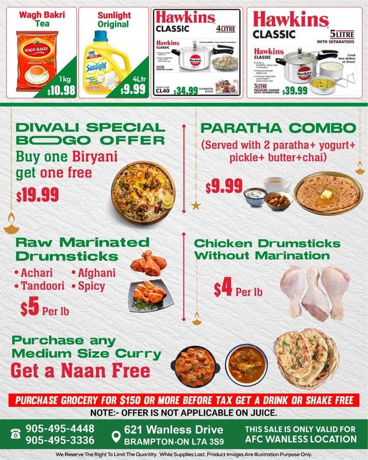 Asian Food Centre (Wanless Dr.) Flyer October 24 to November 7