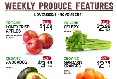 Pomme Natural Market Weekly Produce Flyer November 5 to 11