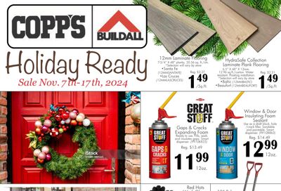 COPP's BuildAll Flyer November 7 to 17