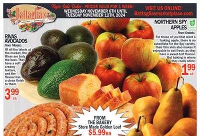 Battaglia's Marketplace Flyer November 6 to 12