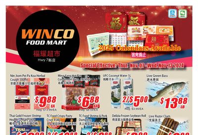 WinCo Food Mart (HWY 7) Flyer November 7 to 13