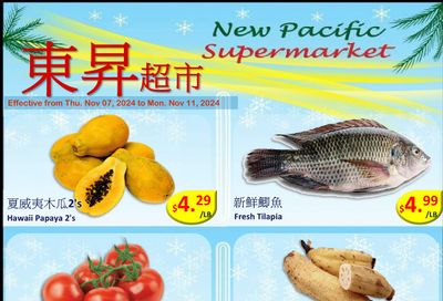 New Pacific Supermarket Flyer November 7 to 11