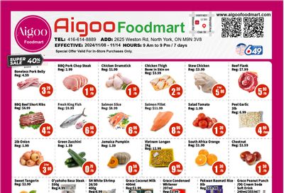 Aigoo Foodmart Flyer November 8 to 14