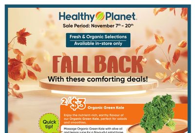 Healthy Planet Flyer November 7 to 20