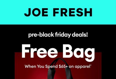 Joe Fresh Flyer November 7 to 13