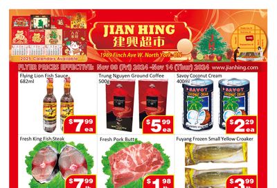 Jian Hing Supermarket (North York) Flyer November 8 to 14