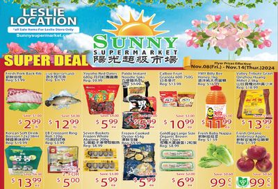 Sunny Supermarket (Leslie) Flyer November 8 to 14