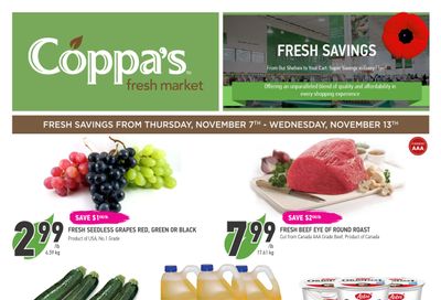 Coppa's Fresh Market Flyer November 7 to 13