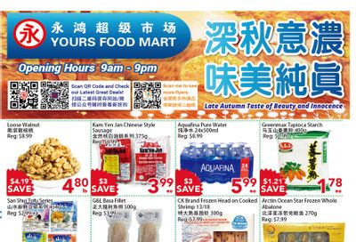 Yours Food Mart Flyer November 8 to 14