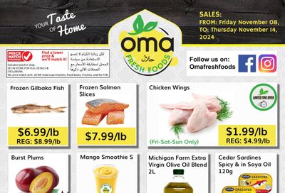 Oma Fresh Foods Flyer November 8 to 14