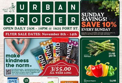 Urban Grocer Flyer November 8 to 14