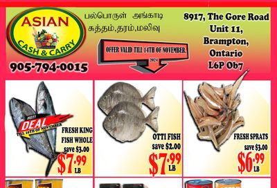 Asian Cash & Carry Flyer November 8 to 14