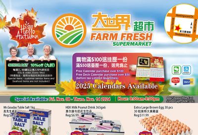 Farm Fresh Supermarket Flyer November 8 to 14