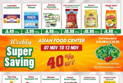 Asian Food Centre (Wanless Dr.) Flyer November 7 to 13