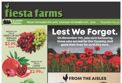 Fiesta Farms Flyer November 8 to 14