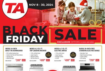 TA Appliances Flyer November 8 to 30