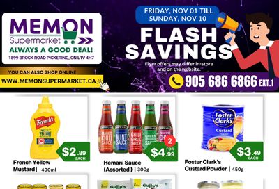 Memon Supermarket Flyer November 1 to 10