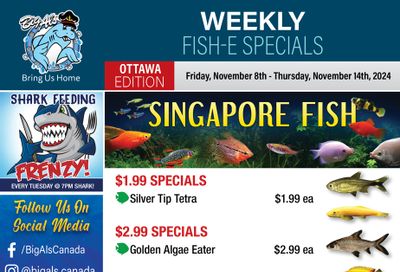 Big Al's (Ottawa) Weekly Specials November 8 to 14