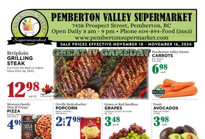 Pemberton Valley Supermarket Flyer November 10 to 16