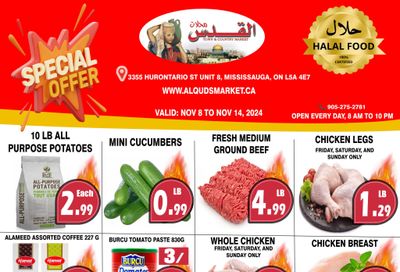 Al-Quds Supermarket Flyer November 8 to 14