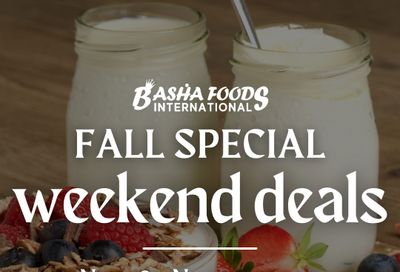 Basha Foods International Weekend Deals November 8 to 11